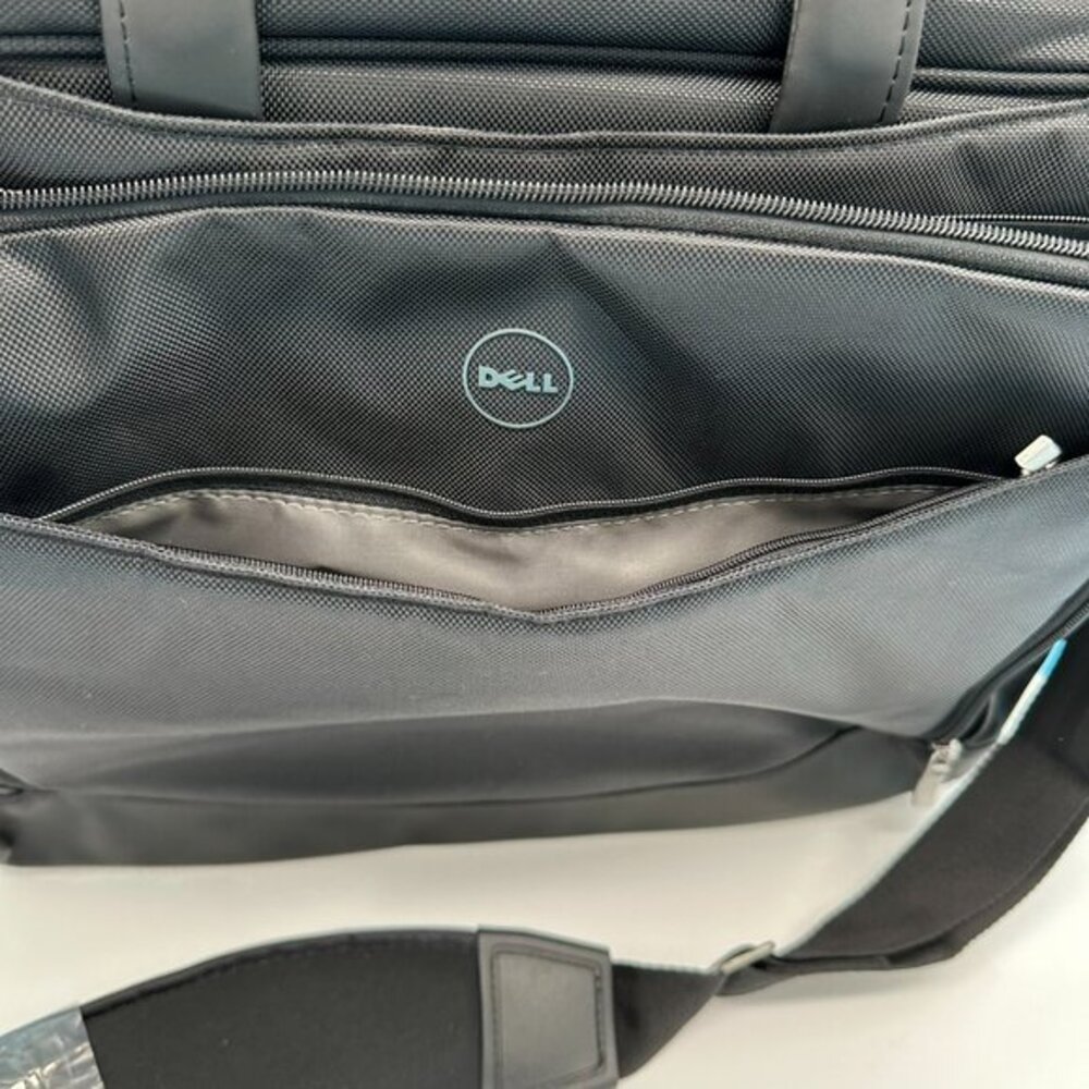 Genuine Dell Black Nylon Notebook Bag with Shoulder Strap-Fits 16" Screen, NWOT - Picture 9 of 13